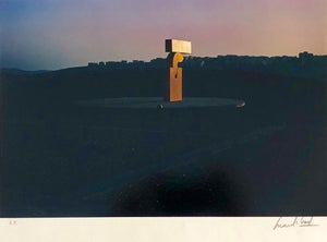 Marc Riboud, Vintage Color Photograph Kadishman Sculpture Jerusalem Museum Marc Riboud Photo, 1973