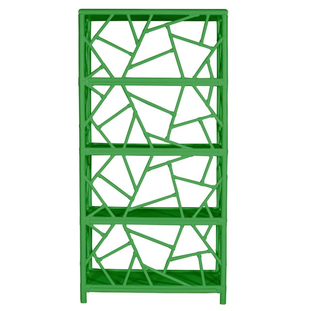 Contemporary Tiffany Etagere in Bright Green For Sale - Image 3 of 9