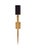 Tarnished brass finished, one light wall sconce with a black silkette shade 39h x 5w x 7d Shade Dimensions: top(5)...