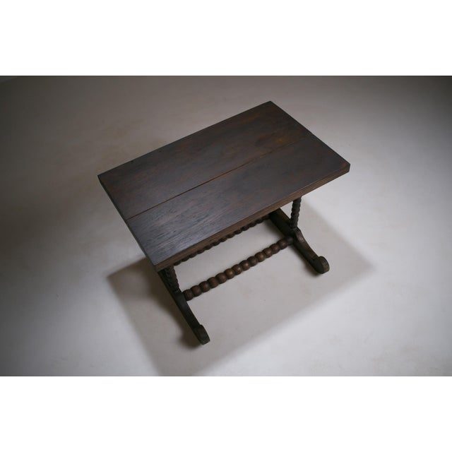 Late 19th Century French Rustic Coffee Table with Bobbin-Turned Base For Sale - Image 9 of 18