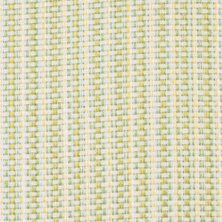 Schumacher Rustic Basketweave Fabric in Leaf For Sale