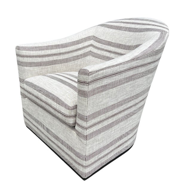 2020s Lee Industries Swivel Chair For Sale - Image 5 of 8