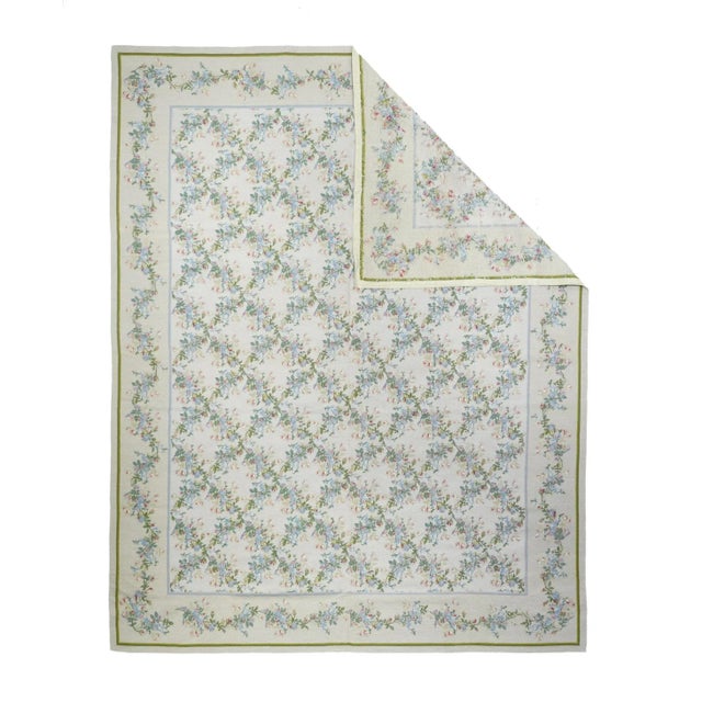 Traditional French Aubusson Design Rug 7'11'' X 10'0" For Sale - Image 3 of 10