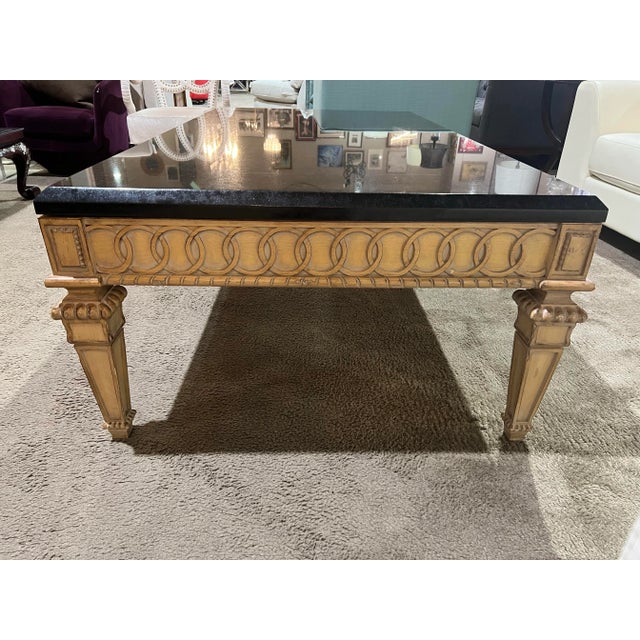 Elegant and timeless, this Kreiss Black Marble Top Coffee Table brings refined sophistication to any living space. The...