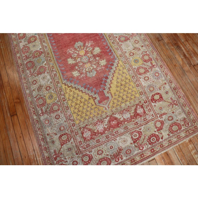 Gorgeous Floral Turkish Melas Antique Runner For Sale In New York - Image 6 of 6