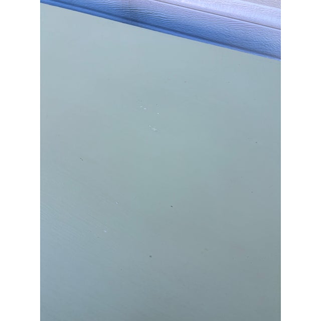 Wood Painted Vintage Dresser | Cottage Style Chest of Drawers | Farmhouse Tall Dresser | Green Bedroom Storage | Shabby Chic Four Drawer Chest For Sale - Image 7 of 12