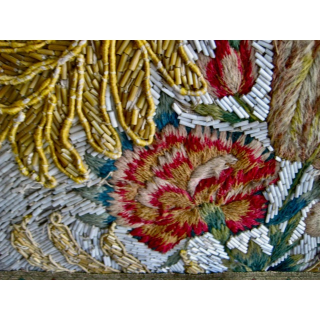 17th Century Venetian Glass Embroidery Tapestry Antependium For Sale - Image 9 of 10