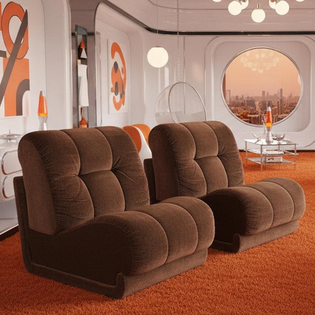 Chairs by Faleschini for Mariani, 1970s, Set of 2 For Sale - Image 11 of 11