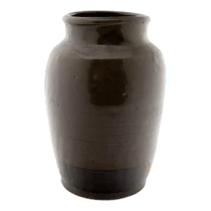 Chinese Dark Glazed Kitchen Jar, Circa 1900