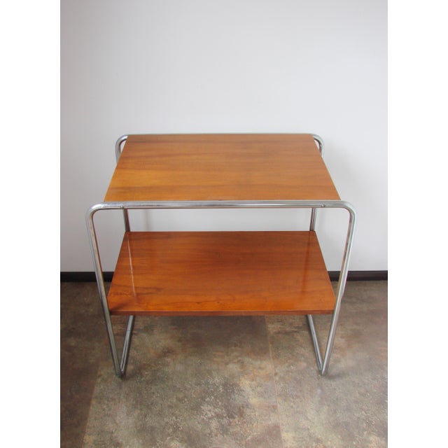 Bauhaus B12 Side Table by Marcel Breuer for Thonet, Czechoslovakia, 1930s For Sale - Image 14 of 16
