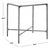 Modern Jessa Metal Square End Table in Silver with Glass Top For Sale - Image 3 of 7