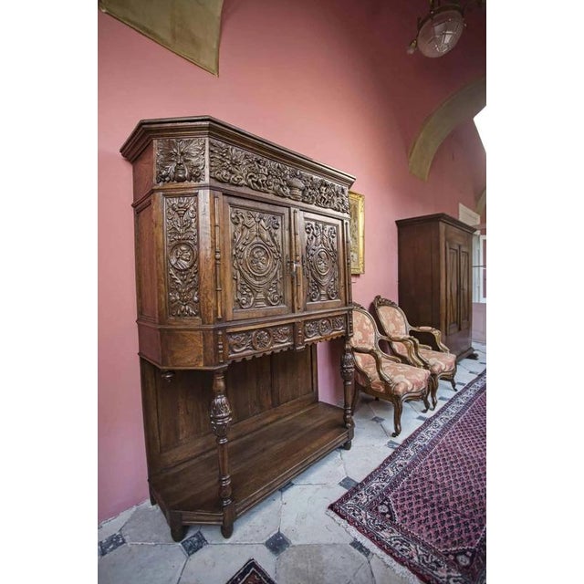 Brown 19th Century Neo-Renaissance Cabinet For Sale - Image 8 of 8