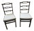 1920s Vintage Louis Rastetter & Sons Black Wood Folding Chairs - A Pair For Sale