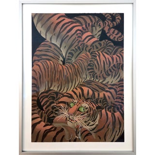 Tiger, 2010s, Acrylic on Fabriano Paper For Sale