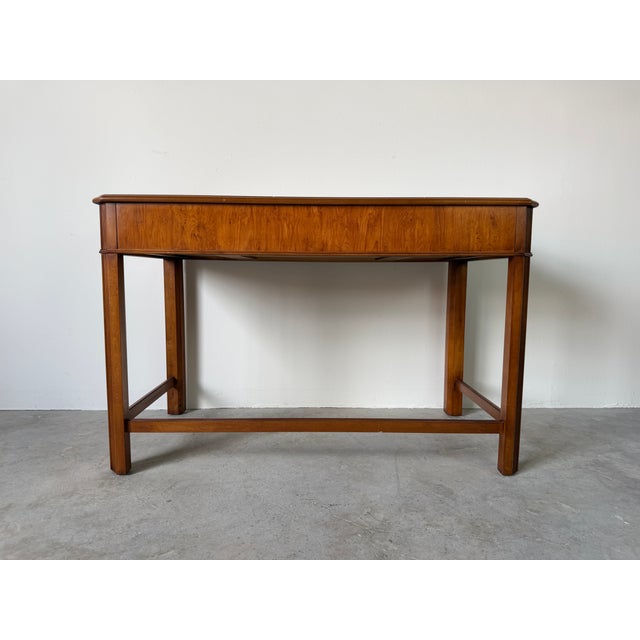 Vintage Drexel Traditional Writing Desk With Brass Handles For Sale - Image 12 of 18