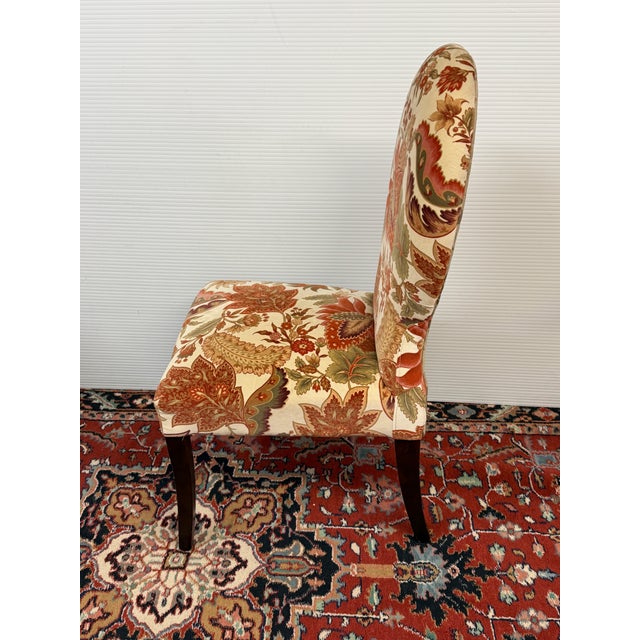 Contemporary Floral Side Chairs, a Pair For Sale In San Francisco - Image 6 of 12