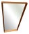 Mid-Century Modern Danish Teak Wall Mirror, 1960s For Sale