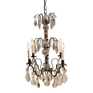 4-Light Louis XV Style Chandelier, France, Circa:1930 For Sale