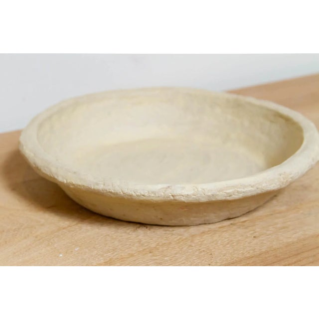 Rustic Handmade 9" Paper Mache Plate For Sale - Image 3 of 6