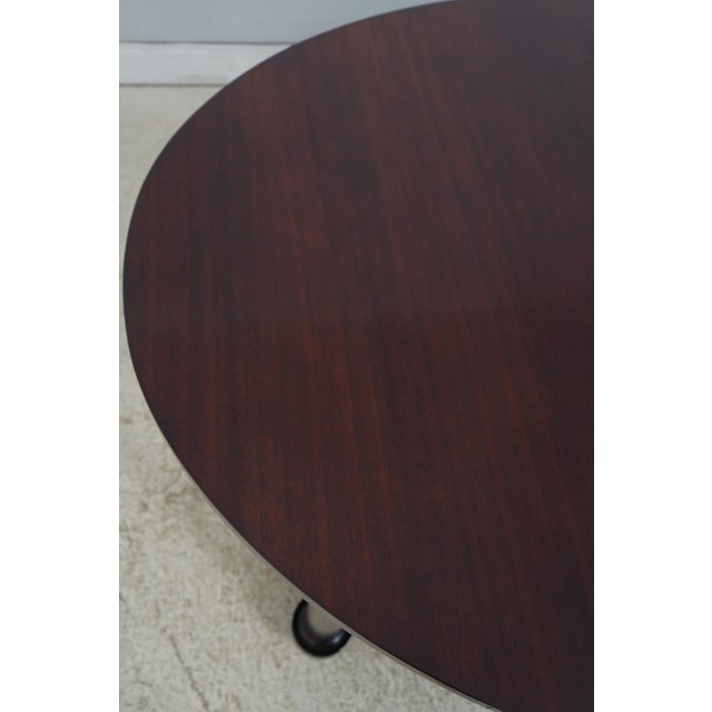 Baker Mahogany Barbara Barry Oval Dining Table For Sale - Image 9 of 18