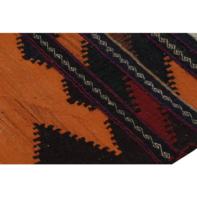 1950s Vintage Afghan Kilim Scatter Rug, With Geometric Patterns From Rug & Kilim For Sale - Image 5 of 6