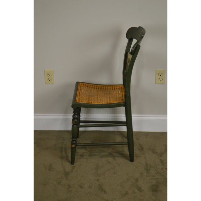 Paint Hitchcock Thomas Jefferson Monticello Limited Edition Painted Pair Chairs (A) For Sale - Image 7 of 11