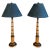 Pair of Frederick Cooper Faux Bamboo Wood Table Lamps For Sale