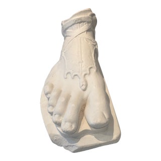 Plaster Sculpture of a Roman Foot by Pj Hone, London For Sale
