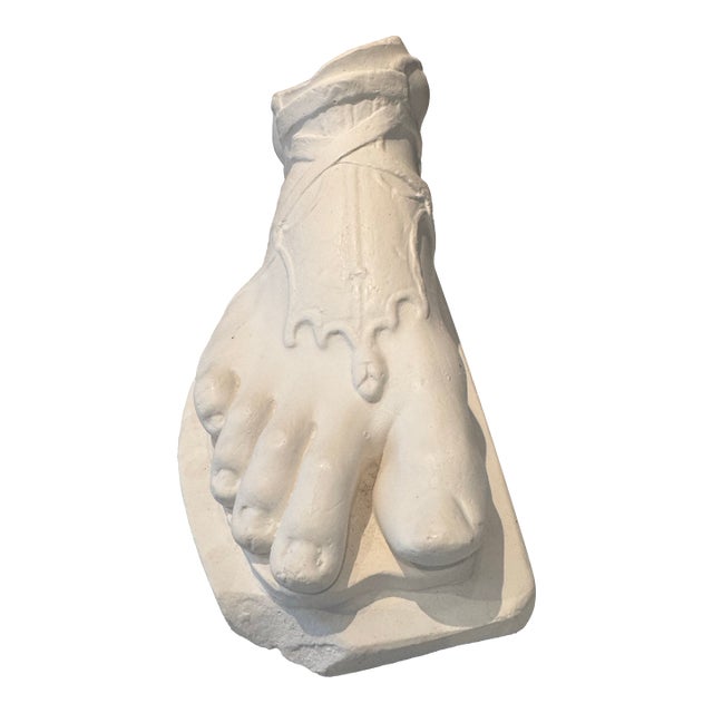 Plaster Sculpture of a Roman Foot by Pj Hone, London For Sale