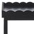 Spritely Home Starlyn Scalloped Accent Table in Matte Black For Sale - Image 4 of 8