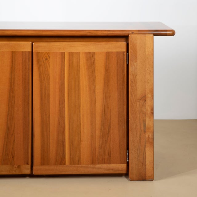 Sculptural Walnut Sideboard from Mobil Girgi, Italy, 1970s For Sale - Image 9 of 11