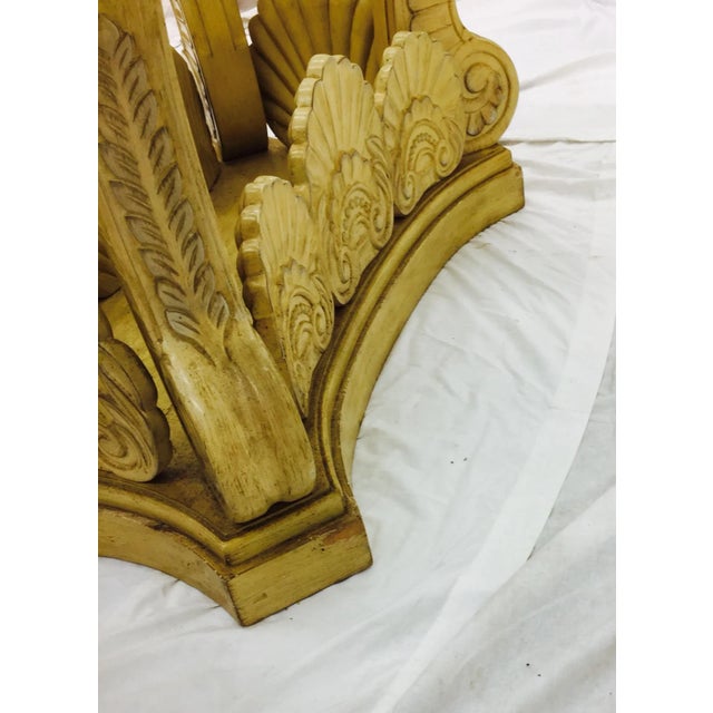 Vintage Hollywood Regency Clam Shell Table For Sale - Image 11 of 11