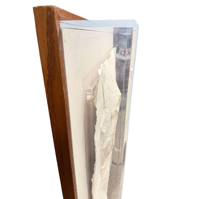 1970s Frank Gallo Reclining Nude 3d Paper Relief Wall Sculpture 95/200 For Sale - Image 12 of 12