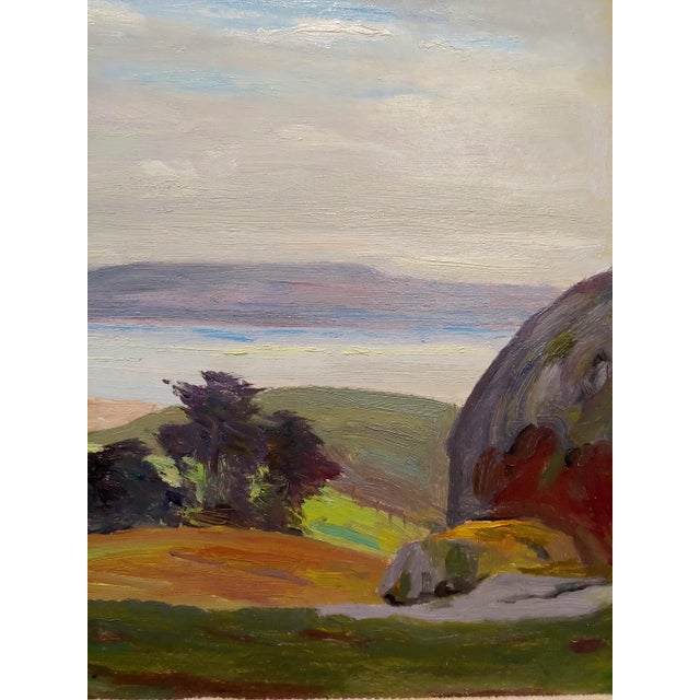 Cornelius Botke -Tomales Bay in Marin County-1930s California -Oil Painting For Sale - Image 4 of 7