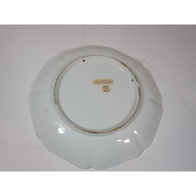 Decorative Imari Plate With Stand - 2 Pieces For Sale - Image 6 of 7