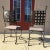 Late 20th Century Modern Pair of Wrought-Iron Dining Chairs After Giacometti For Sale - Image 5 of 13