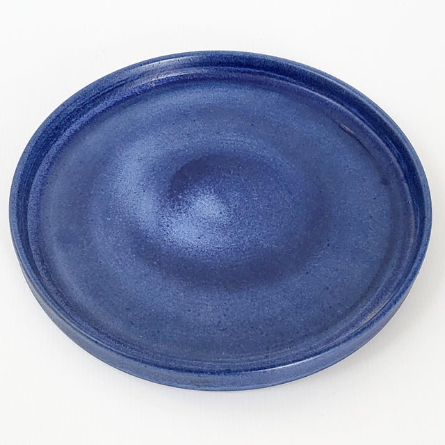 Blue Vintage Ceramic Tray by Antonio Lampecco, 1960s For Sale - Image 8 of 8