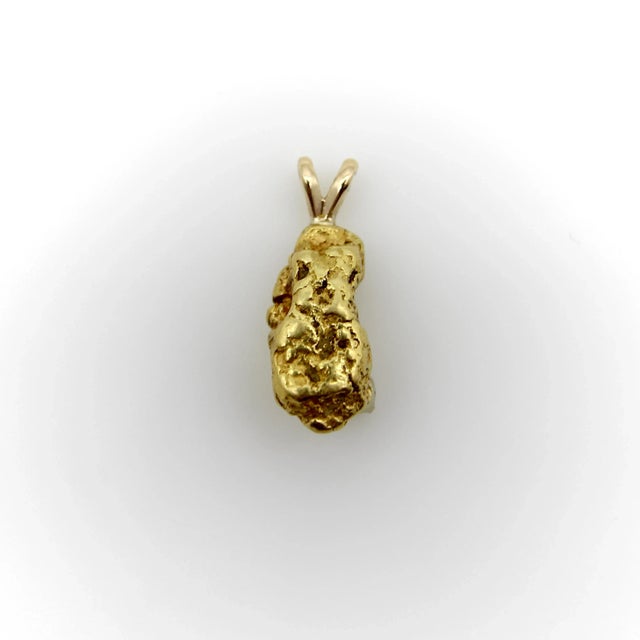 Vintage 5.5 Gram 22k Gold Nugget Charm With Diamond For Sale In Los Angeles - Image 6 of 6