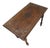 Elm Side Table with Celtic Carvings For Sale