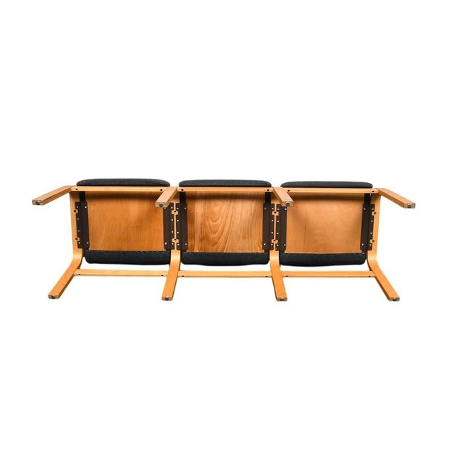 1960s 1960s Three Set Mid Century Modern Scandinavian Bentwood Sofa / Bench For Sale - Image 5 of 12