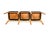 1960s 1960s Three Set Mid Century Modern Scandinavian Bentwood Sofa / Bench For Sale - Image 5 of 12