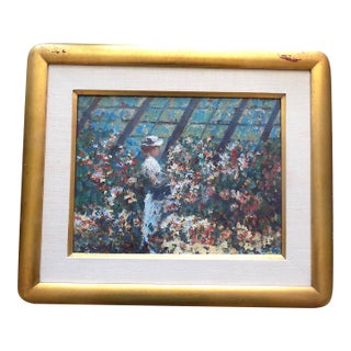 Original Vintage Mid 20th Century Signed/Dated Framed Donald Roy Purdy Impressionist Oil/Board For Sale
