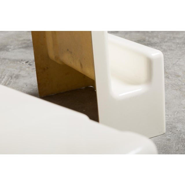 Ivory Vintage Italian Children's Desk with Stool, 1970s, Set of 2 For Sale - Image 8 of 16