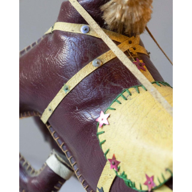 French French Decorative Horse in Moleskin with Saddle and Harness, 20th Century For Sale - Image 3 of 13