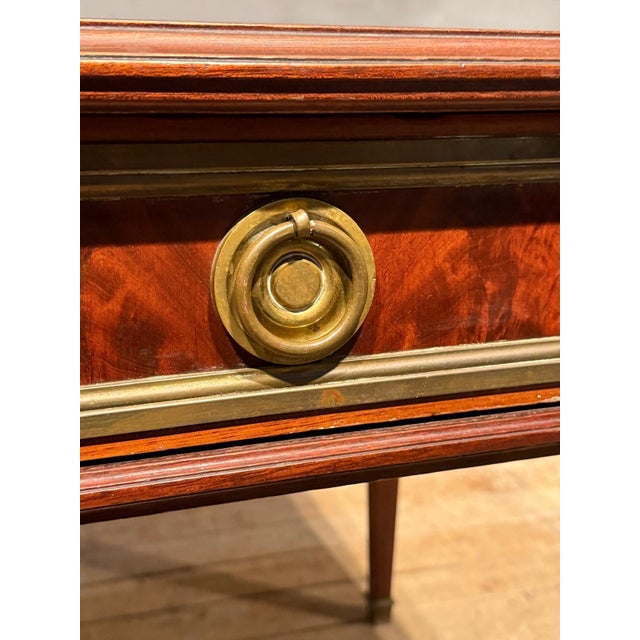 A beautiful French Louis XVI Writing Table or Desk, from a house in the Paris outskirts. Of high quality construction...