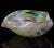 Murano Vintage Murano Silver Leaf Confetti Cut Canes Ribbons Italian Art Glass Decorative Heart Shape Bowl For Sale - Image 4 of 13