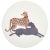 Willa Heart Big Cats by Willa Heart Tablemats - Set of 4 For Sale - Image 4 of 6