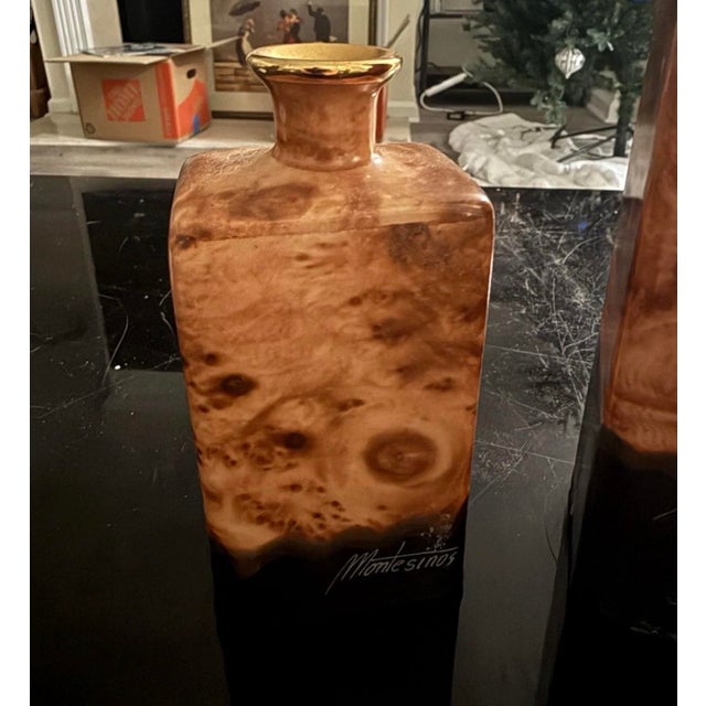 1970s 1970s Yapacunchi Ceramica Ecuador Pottery Julio Montesinos Set of 3 Candle Holders For Sale - Image 5 of 6