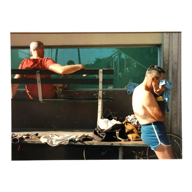 Jerome Liebling, Vintage Signed Color Photograph Handball Players 1983 Miami Beach Florida, 1983 For Sale