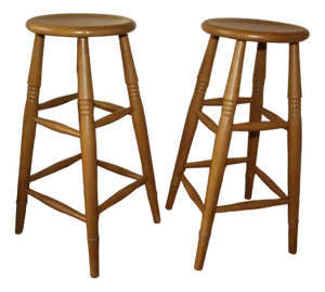Set of Wooden Bar Stools